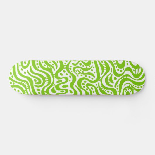 Skateboard Abstrait 041211v2 - Martian Green en blanc (Horz)
