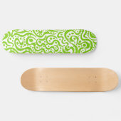 Skateboard Abstrait 041211v3 - Martian Green en blanc (Horz)