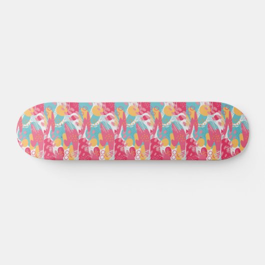 Skateboard Abstrait coloré (Horz)