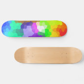 Skateboard Abstrait coloré (Horz)