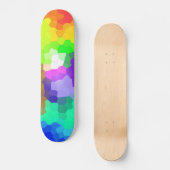 Skateboard Abstrait coloré (Recto)