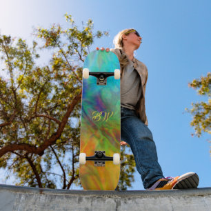 Skateboard Abstrait Coloré