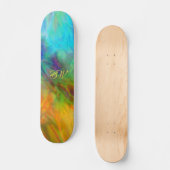 Skateboard Abstrait Coloré (Recto)