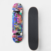 Skateboard Abstrait coloré (Devant)