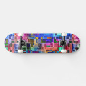 Skateboard Abstrait coloré (Horz)