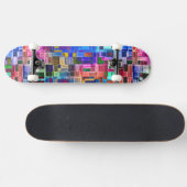 Skateboard Abstrait coloré (Horz)