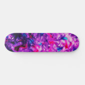 Skateboard Abstrait Custom Street Art Inspiré Pink Swirl (Horz)