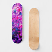Skateboard Abstrait Custom Street Art Inspiré Pink Swirl (Recto)