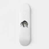 Skateboard abstrait de chat effrayé (Devant)