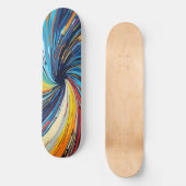 Skateboard Abstrait de couleur (Recto)