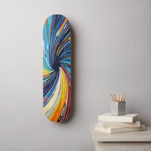 Skateboard Abstrait de couleur (Art mural)