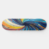 Skateboard Abstrait de couleur (Horz)