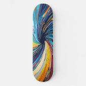 Skateboard Abstrait de couleur (Recto)