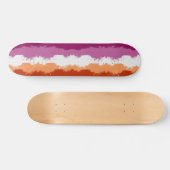 Skateboard Abstrait de Lesbian Pride (Horz)