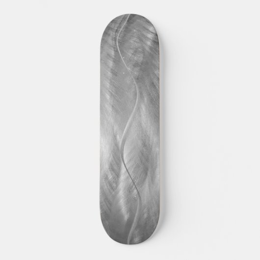 Skateboard Abstrait en acier inoxydable brossé (Recto)