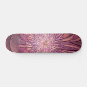 Skateboard Abstrait Floral Fractal Art Berry couleurs (Horz)