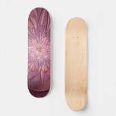Skateboard Abstrait Floral Fractal Art Berry couleurs (Recto)