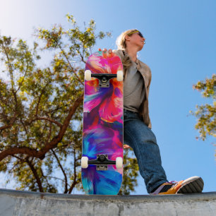 Skateboard Abstrait Garden Bloom