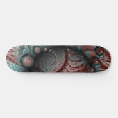 Skateboard Abstrait Imaginaire dynamique Fractal Art Brown Bl (Horz)