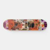 Skateboard Abstrait Inspiré des graffitis abstraits tons terr (Horz)