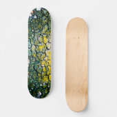 Skateboard Abstrait jaune et vert (Recto)