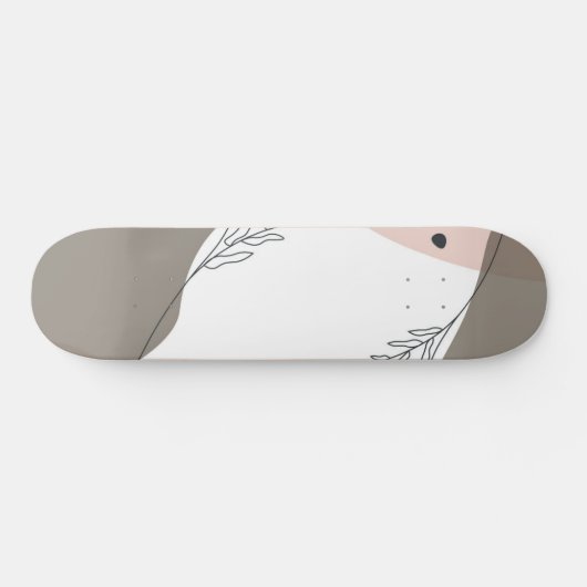 Skateboard Abstrait minimaliste Boho (Horz)