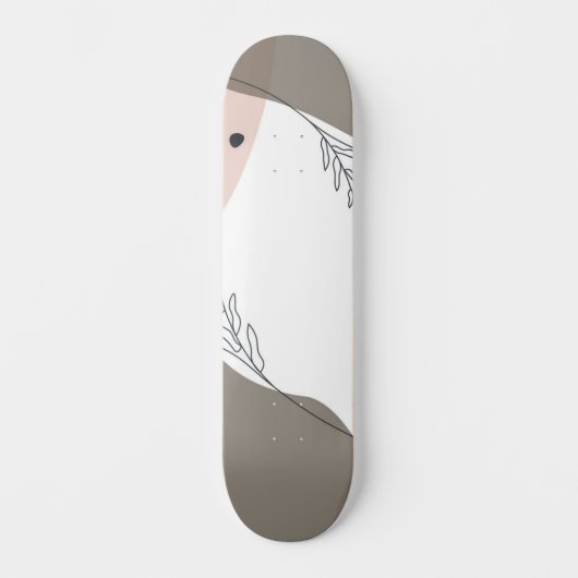 Skateboard Abstrait minimaliste Boho (Recto)