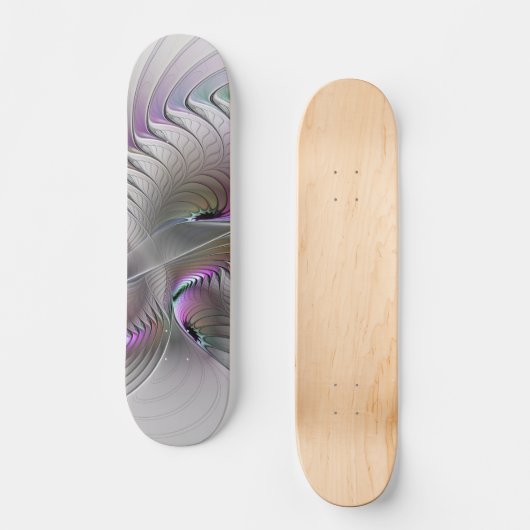 Skateboard Abstrait moderne Shy Imaginaire Figure Fractal Art (Recto)