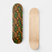 Skateboard Abstrait Motif en bois Shimmy (Recto)