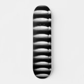 Skateboard Abstrait noir et blanc (Devant)