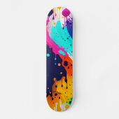 Skateboard Abstrait Paint Drip (Recto)