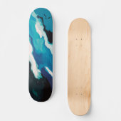 Skateboard Abstrait Pastel Paint Lagoon Edition (Recto)