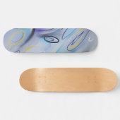Skateboard Abstrait pourpre (Horz)
