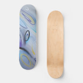 Skateboard Abstrait pourpre (Recto)