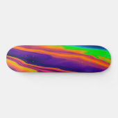 Skateboard Abstrait Rainbow Holographic Iridescente Motif (Horz)