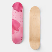 Skateboard Abstrait rose sur rose (Recto)