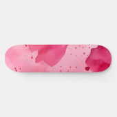 Skateboard Abstrait rose sur rose (Horz)