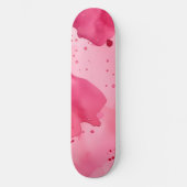 Skateboard Abstrait rose sur rose (Recto)