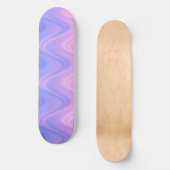 Skateboard Abstrait rose vif et violet (Recto)