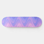 Skateboard Abstrait rose vif et violet (Horz)