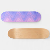 Skateboard Abstrait rose vif et violet (Horz)