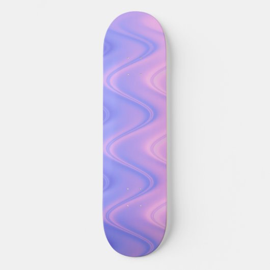 Skateboard Abstrait rose vif et violet (Recto)