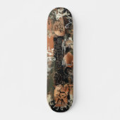 Skateboard Abstrait rustique avec une ligne de graffiti compl (Devant)