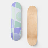 Skateboard Abstrait Surf Pastel Purple Green (Recto)