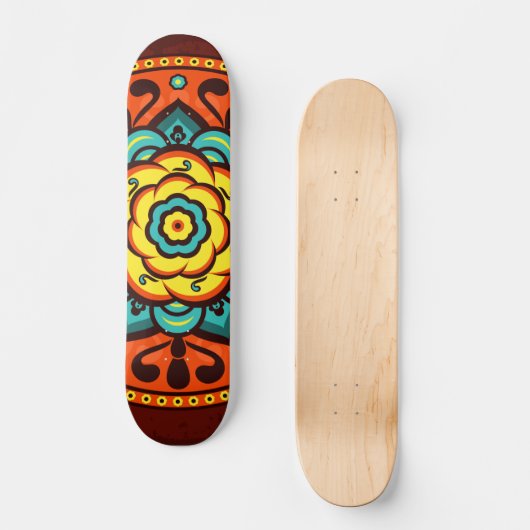 Skateboard Abstrait tribal (Recto)