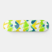 Skateboard Abstrait vert jaune (Horz)