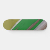 Skateboard Abstraite diagonale verte et Brown (Horz)