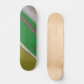 Skateboard Abstraite diagonale verte et Brown (Recto)