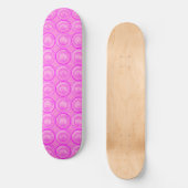 Skateboard Accent Cercles Fleurs Arrière - plans rose Anniver (Recto)