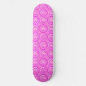 Skateboard Accent Cercles Fleurs Arrière - plans rose Anniver (Recto)